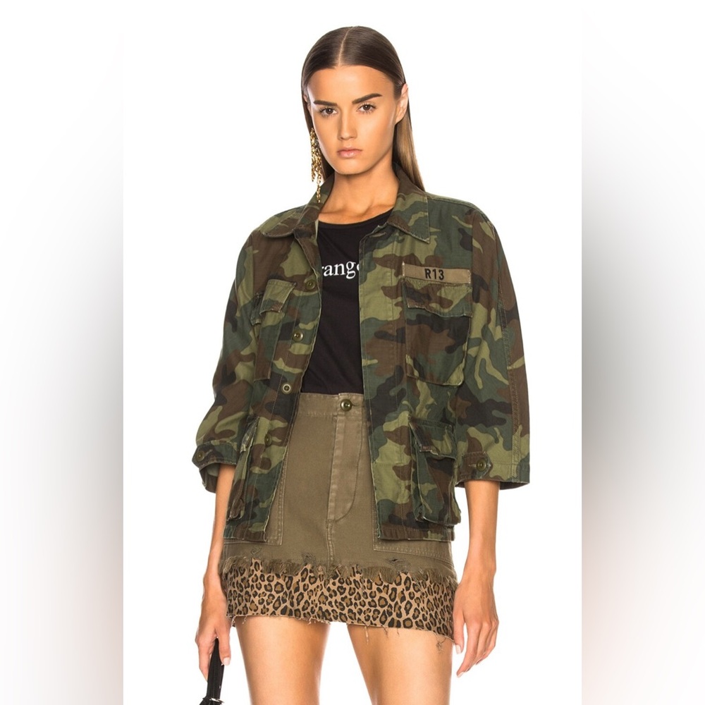 EUC R13 SHRUNKEN ABU JACKET CAMO SMALL JAPANESE